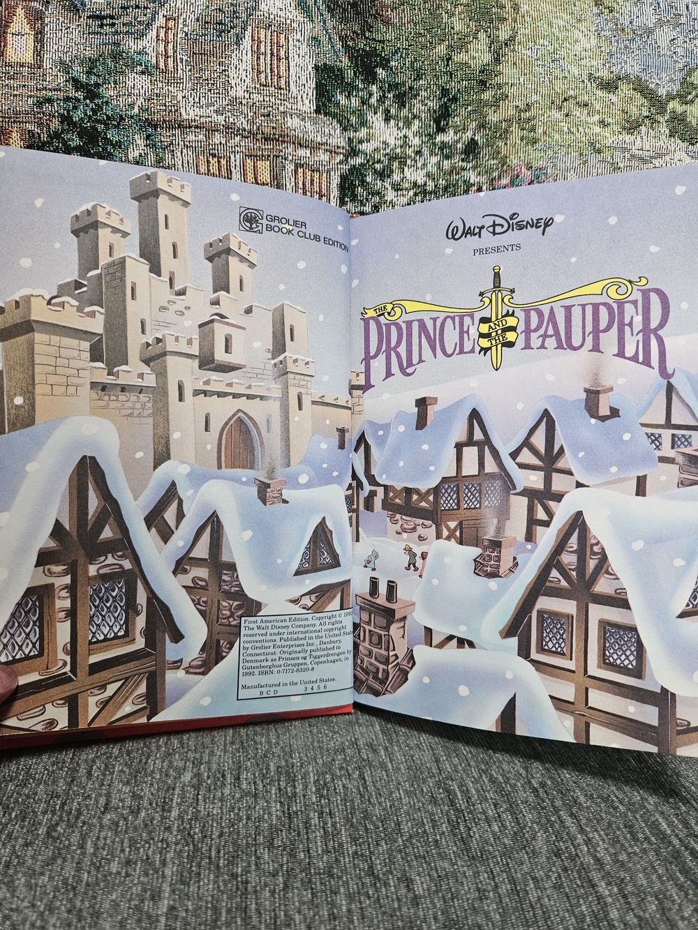 Walt Disney The Prince and the Pauper Matte Hardcover Book - Picture 4 of 9
